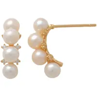 Lykken Pearls helmikorvakorut zirkonoilla 13 mm