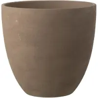 J-Line Flowerpot Round Pottery Tau Xl - Brown - H34CM
