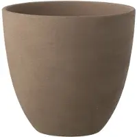 J-Line Flowerpot Round Pottery Tau L - Brown - H29.5CM
