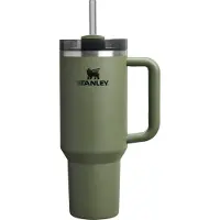 Stanley Quencher H2.O FlowState Tumbler ruostumaton tumbler-pullo ja pilli iso Dried Pine 1 kpl