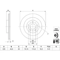 Bosch Jarrulevy 0 986 479 J78, 1 kpl