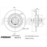 FREMAX Jarrulevy (1kpl) BD-0218