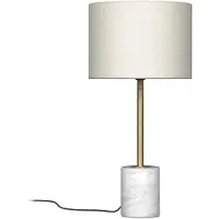 Grönlund Börs Model A pöytävalaisin 58cm E27 marmori/valkoinen