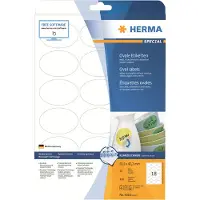 Herma label removable oval 63,5x42,3 (450)