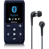 Lenco MP3/MP4-soitin Bluetooth 8 GB Micro SD-kortti Sininen