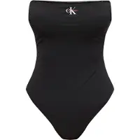 Calvin Klein Swimwear Uimapuku musta / valkoinen