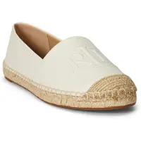 Ralph Lauren Cameryn Nappa Leather Espadrille - Cream - 39