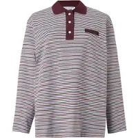 Copenhagen Studios Cph Poloshirt 1 Cotton Red Striped - Burgundy - M