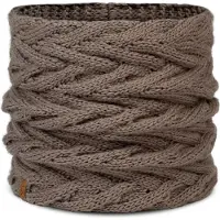Buff Knitted & Fleece Kaulahuivi