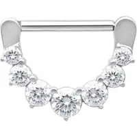 Wildcat Crystal Nipple Clicker<!--63f88ad72f075--> - 14,0 mm, Hopeinen metalli
