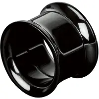 Wildcat Internally Threaded Thin Edge - tunneli - Musta metalli, 22,0 mm