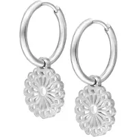 Wildcat Little Mandala Hoops<!--642b90ec8cdf1--> - Hopeinen metalli