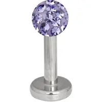 Wildcat Multi Jewelled Labret -lävistyskoru - 12,0 mm, Tansaniitti, 4,0 mm