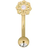 Wildcat Snowflake Micro Bananabell<!--641fd86cd0856--> - 1,2 mm, 8,0 mm, Kultainen metalli
