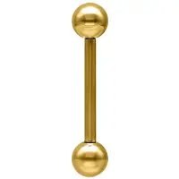 Wildcat Basic Micro Barbell - lävistyskoru - 1,2 mm, 6,0 mm, 3,0 mm, Kultainen metalli