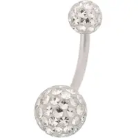 Wildcat Sealed Multi Jewelled Bananabell - 6,0 mm, Cristallin, 5,0 mm/8,0 mm