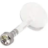 Wildcat Push-Fit Labret orné de pierres précieuses - 1,2 mm, 6,0 mm, Aurora Boreale