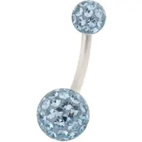Wildcat Sealed Multi Jewelled Bananabell - 12,0 mm, Hellblau, 5,0 mm/8,0 mm