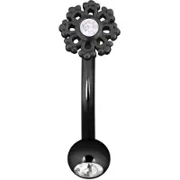 Wildcat Snowflake Micro Bananabell<!--641fd86cd0856--> - 1,6 mm, 10,0 mm, Musta metalli