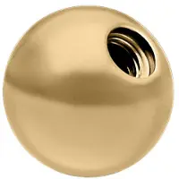Wildcat Basic Threaded Ball - sisäkierteinen pallo - 3,0 mm, 1,2 mm, Kultainen metalli