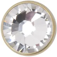 Wildcat Jewelled Disc for Internally Threaded - Kristallklar, 4,0 mm, 1,2 mm, Gold