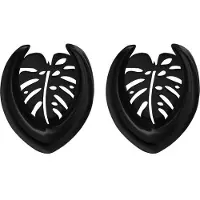 Wildcat Ear Saddles Monstera<!--63eb14c319656--> - Musta metalli, 25,0 mm