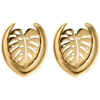 Wildcat Ear Saddles Monstera<!--63eb14c319656--> - Kultainen metalli, 25,0 mm
