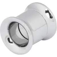 Wildcat Internally Threaded Thin Edge - tunneli - Hopeinen metalli, 10,0 mm