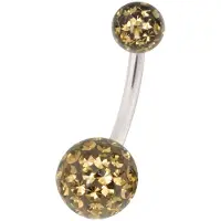 Wildcat Sealed Multi Jewelled Bananabell - 14,0 mm, Šampanjec, 5,0 mm/8,0 mm