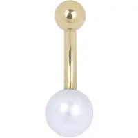 Wildcat Synthetic Pearl Bananabell - 10,0 mm, 4,0 mm/6,0 mm
