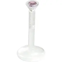 Wildcat Jewelled Push-Fit Translucent Labret - lävistyskoru - 1,2 mm, 6,0 mm, Ametisti
