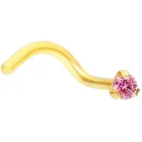 Wildcat Golden Jewelled Prong - nenäkoru - Vaaleanpunainen