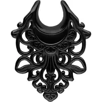 Wildcat Ear Saddles Baroque - Musta metalli, 10,0 mm
