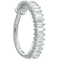 Wildcat Euphoria Clicker - rengaskoru - Hopeinen metalli, 12,0 mm