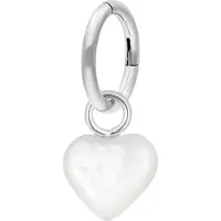 Wildcat Stone Heart Belly Ring - napakoru - Valkoinen, 9,0 mm