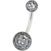 Wildcat Sealed Multi Jewelled Bananabell - 12,0 mm, Diamantschwarz, 5,0 mm/8,0 mm