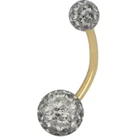 Wildcat Sealed Multi Jewelled Bananabell - 10,0 mm, Diamantschwarz, 5,0 mm/8,0 mm