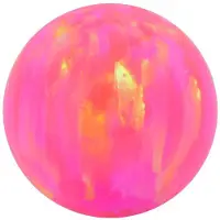 Wildcat Synthetik Opal Ball - lävistyspallo - 1,6 mm, 5,0 mm, Light Hot Pink