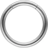 Wildcat Basic Segmentring - lävistysrengas - 5,0 mm, Hopeinen metalli, 19,0 mm