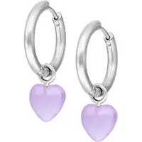 Wildcat Little Heart - korvarenkaat (pari) - Ametisti