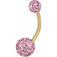 Wildcat Sealed Multi Jewelled Bananabell - 8,0 mm, Svetel Ametist, 5,0 mm/8,0 mm