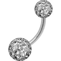 Wildcat Sealed Multi Jewelled Bananabell - 10,0 mm, Diamatno Črna, 6,0 mm/8,0 mm