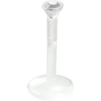 Wildcat Jewelled Push-Fit Translucent Labret - lävistyskoru - 1,6 mm, 6,0 mm, Valkoinen