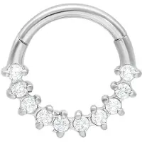 Wildcat Glamorous Septum Clicker<!--63e1feda95e0d--> - Hopeinen metalli