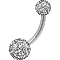 Wildcat Sealed Multi Jewelled Bananabell - 8,0 mm, Diamatno Črna, 4,0 mm/6,0 mm