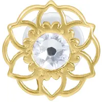 Wildcat Mandala Flower Push-Fit Labret<!--63f5c94e6a8d0--> - Kultainen metalli