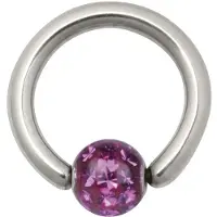Wildcat Sealed Multi Jewelled Clip in Ring - Fuksija, 5,0 mm, 12,0 mm