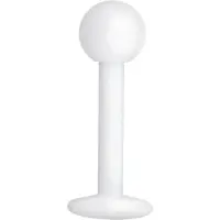 Wildcat Valkoinen labret - lävistyskoru - 1,2 mm, 8,0 mm, 3,0 mm
