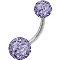 Wildcat Sealed Multi Jewelled Bananabell - 10,0 mm, Tanzanit, 6,0 mm/8,0 mm