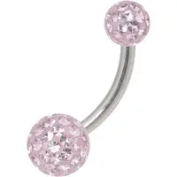 Wildcat Sealed Multi Jewelled Bananabell - 6,0 mm, Hellamethyst, 4,0 mm/6,0 mm